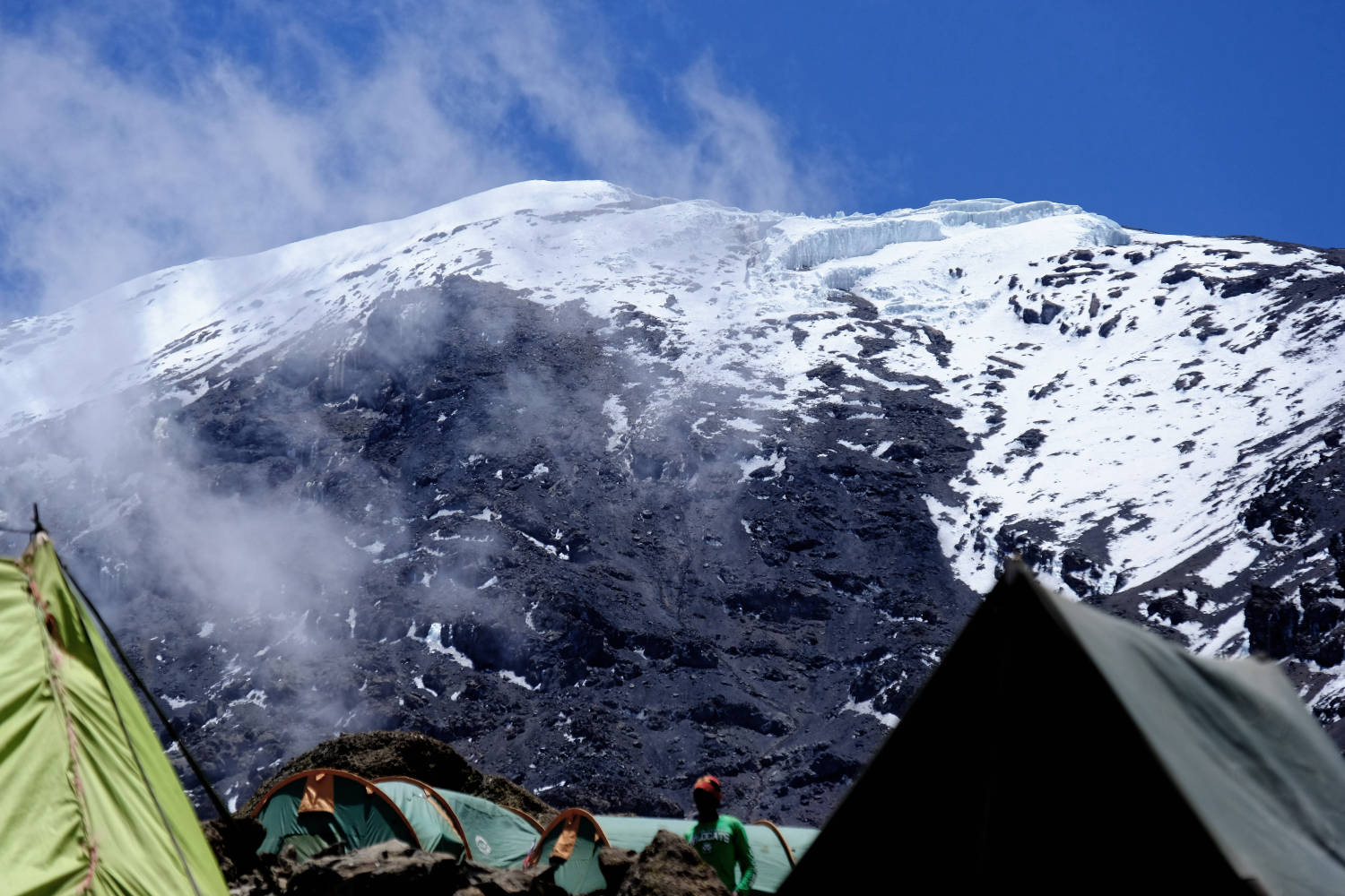 Rückblick auf Uhuru Peak